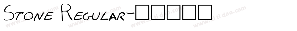 Stone Regular字体转换